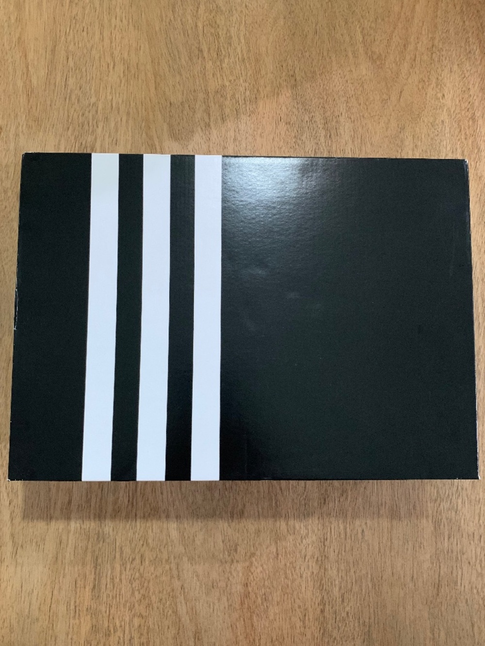 Adidas Sneaker Shoe Black White Logo Empty Box